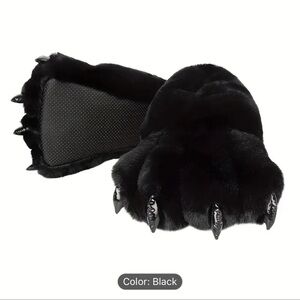 Giant fur paw slippers for all genders
